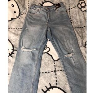 Express mom jeans high rise waist